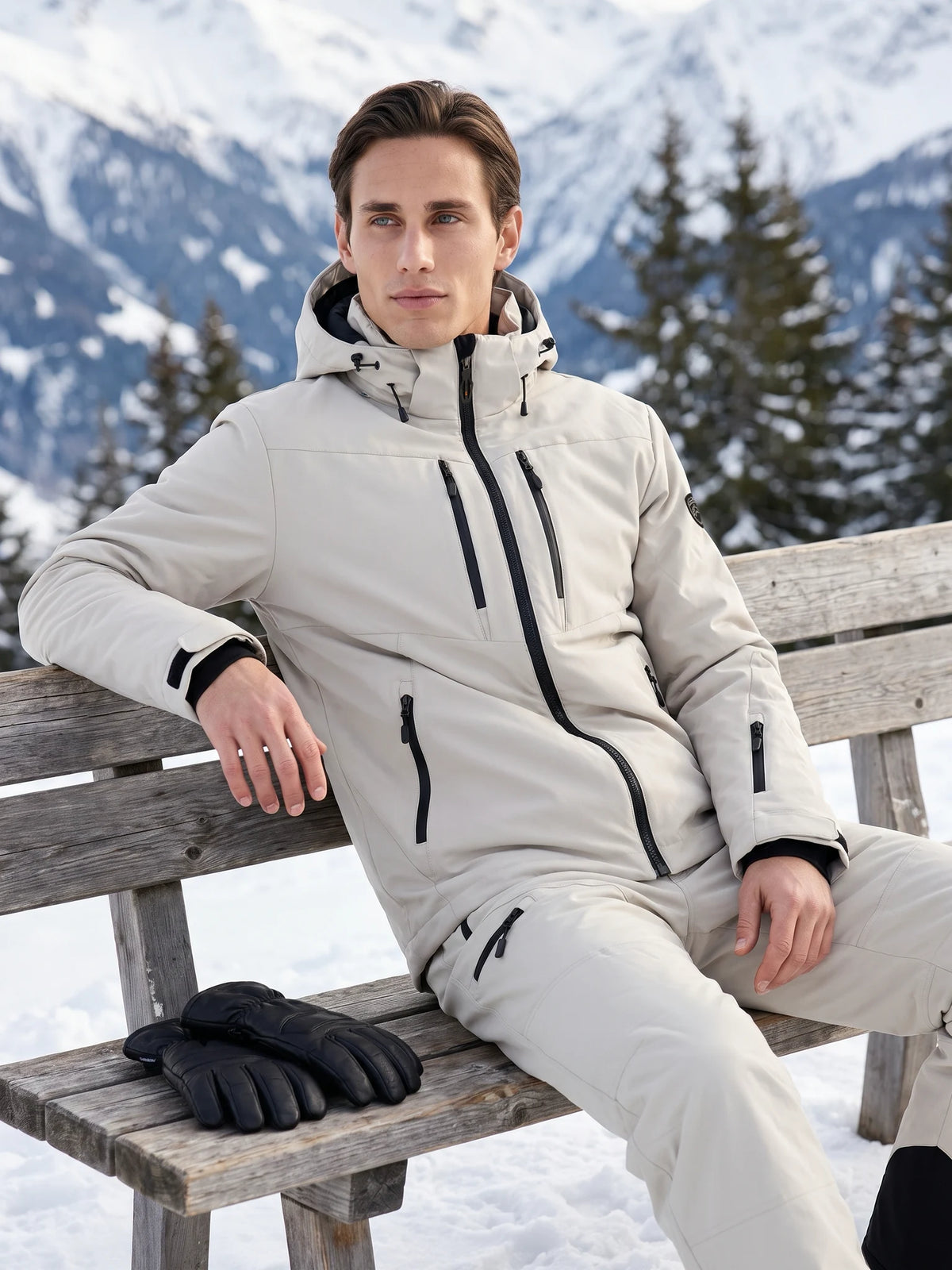 Alpha | Heren Ski Jacket Stone Frost