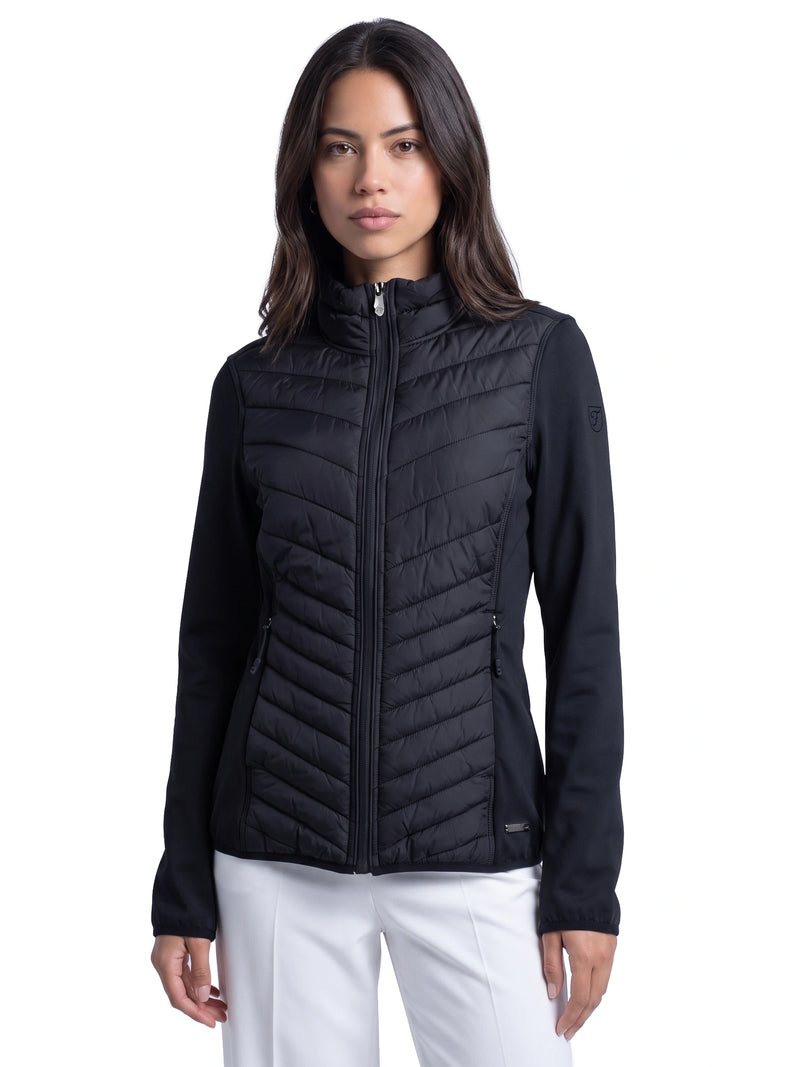 Laura Full Zip Top Dames Powerstretch Black