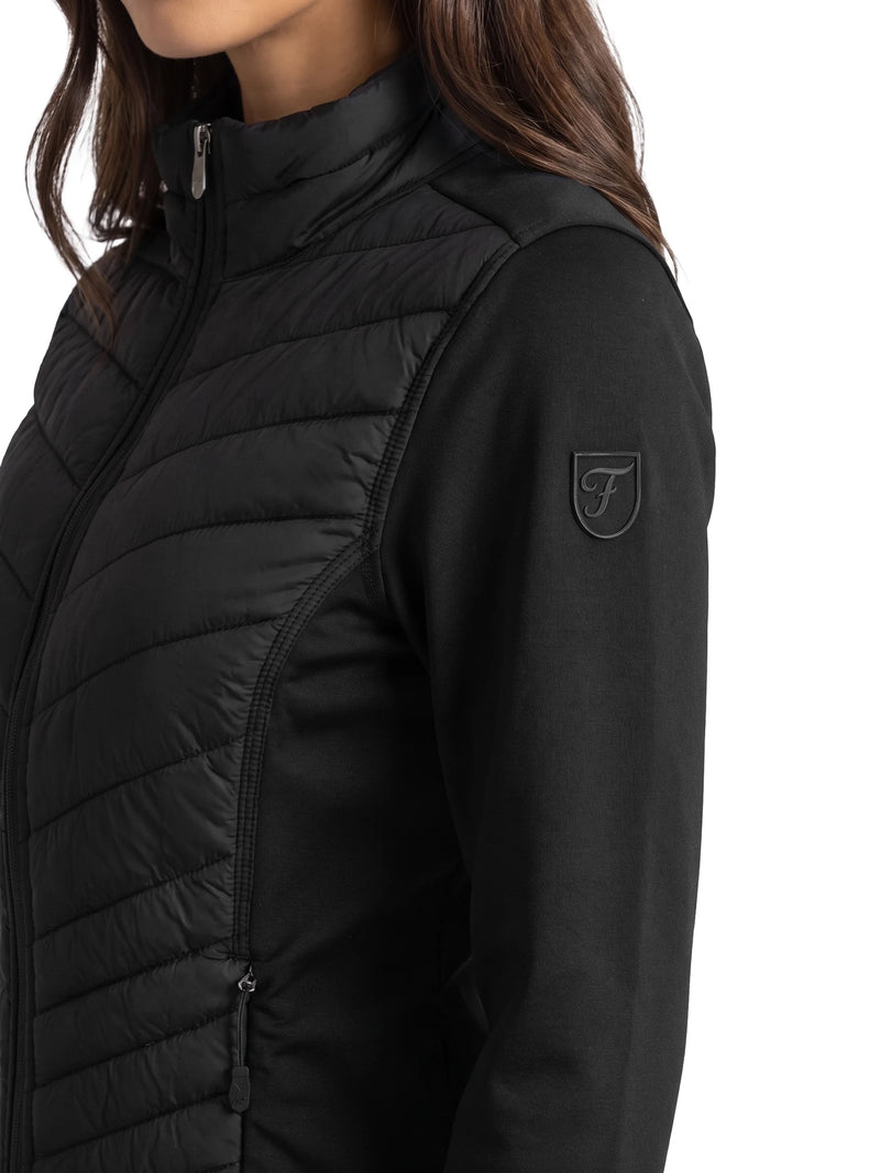 Laura Full Zip Top Dames Powerstretch Black