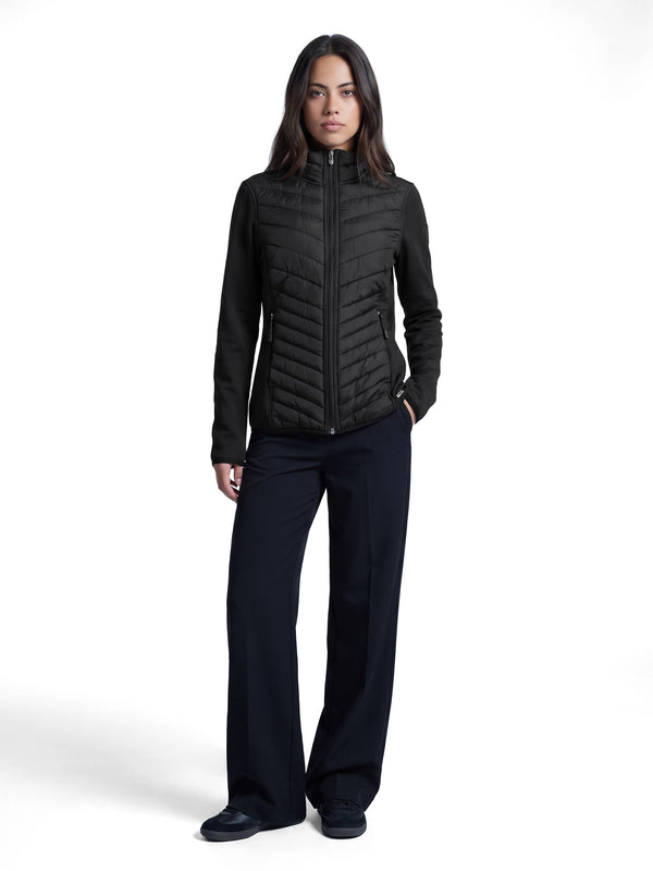 Laura Full Zip Top Dames Powerstretch Black