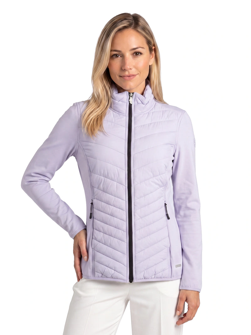 Laura Full Zip Top Dames Powerstretch Cosmic Sky
