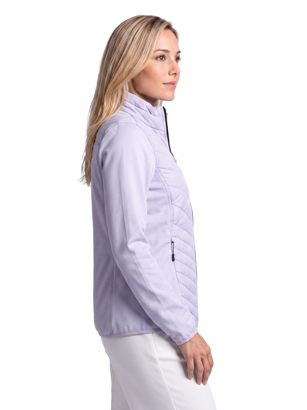 Laura Full Zip Top Dames Powerstretch Cosmic Sky