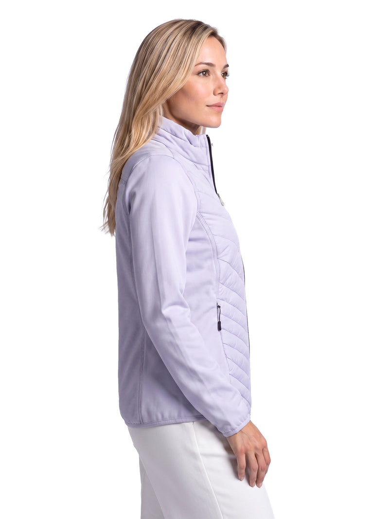Laura Full Zip Top Dames Powerstretch Cosmic Sky