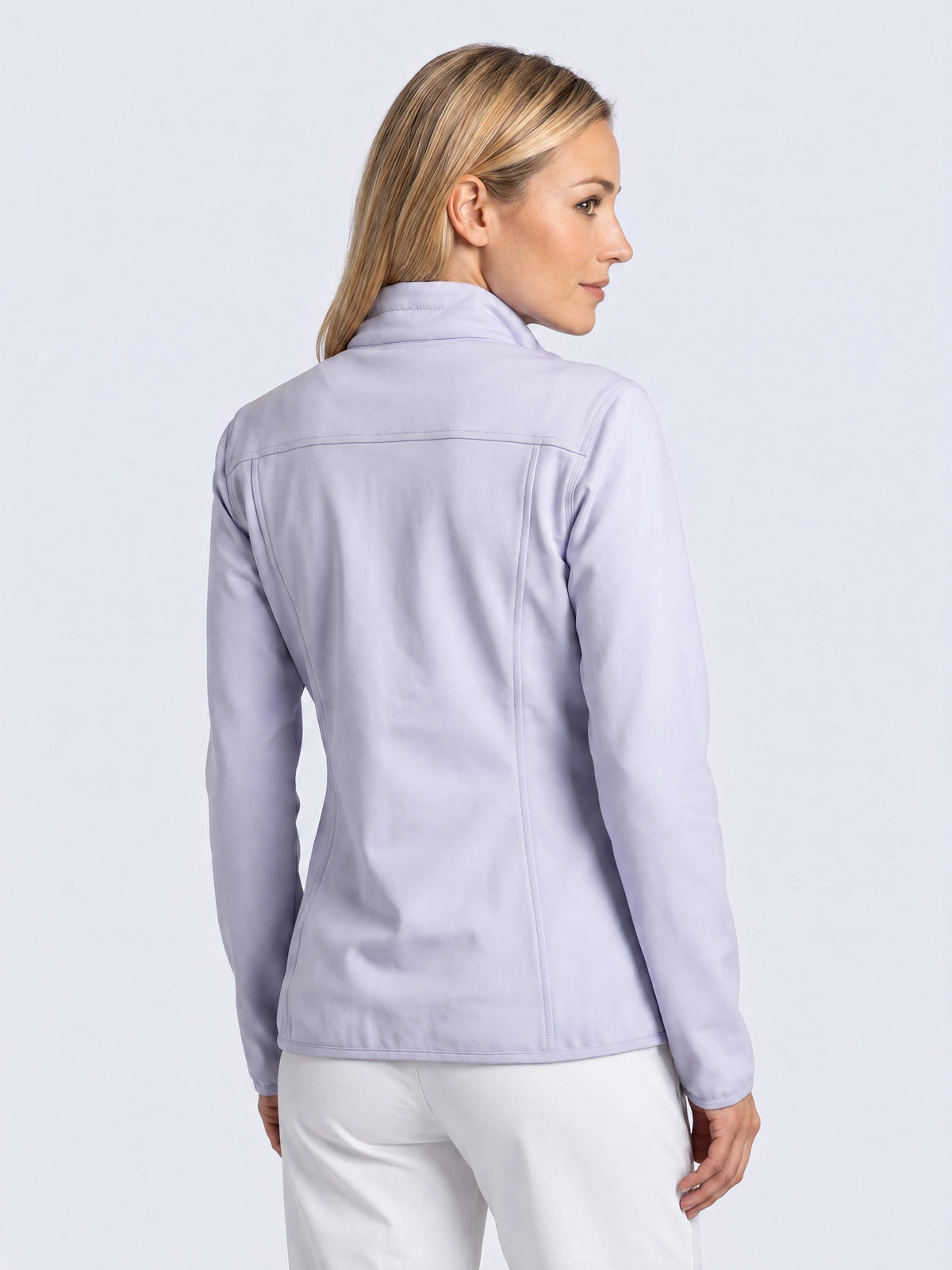 Laura Full Zip Top Dames Powerstretch Cosmic Sky