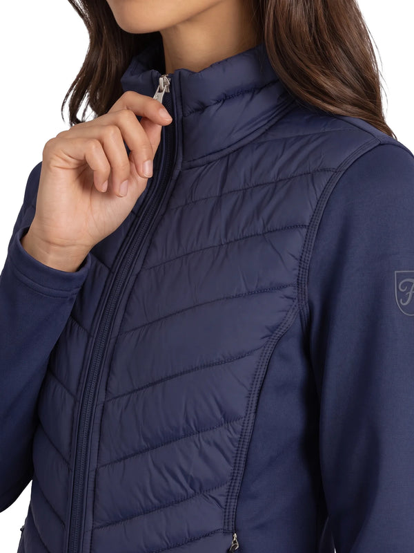 Laura Full Zip Top Dames Powerstretch Ink Blue