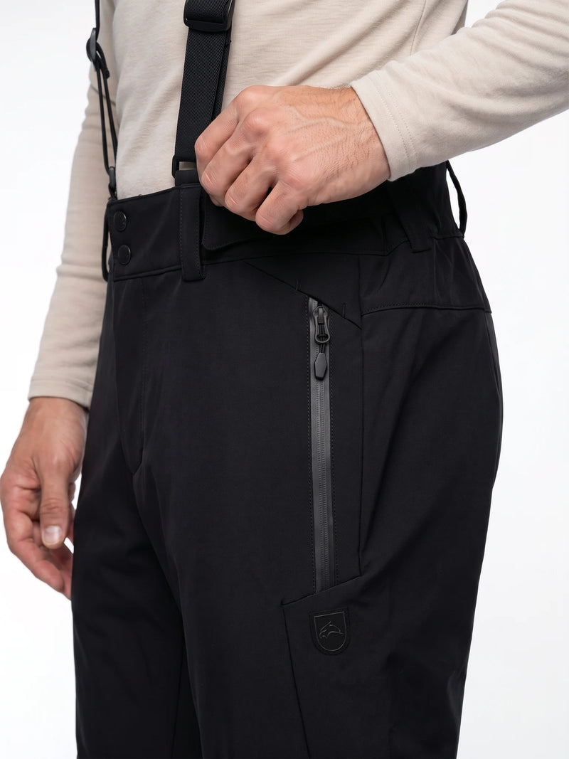 Range | Heren Softshell Ski Pants Black