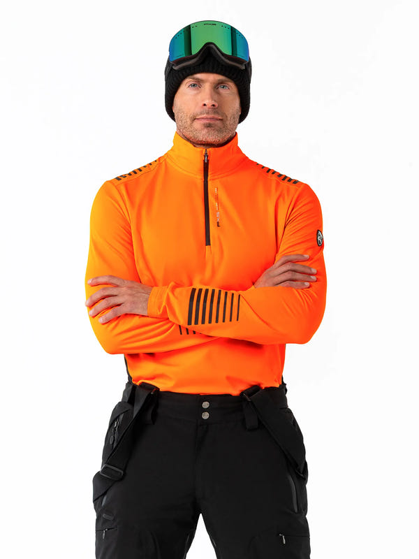 Denzel | Men's Ski Pullover Shocking Orange 1