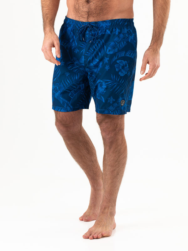 Dray Sneldrogende Zwembroek Heren Tonal Hawaiian Flowers Aop 1