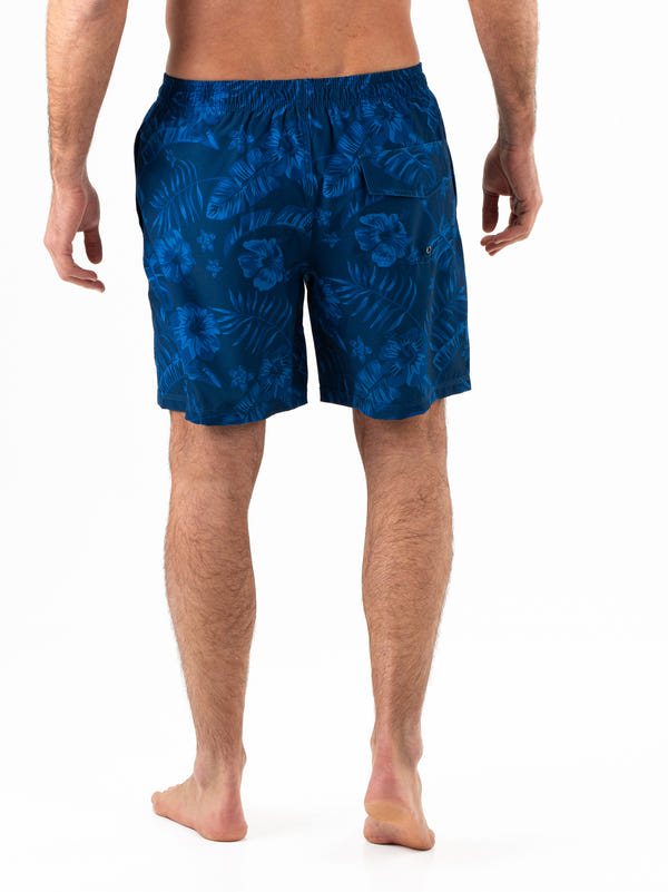 Dray Sneldrogende Zwembroek Heren Tonal Hawaiian Flowers Aop 3