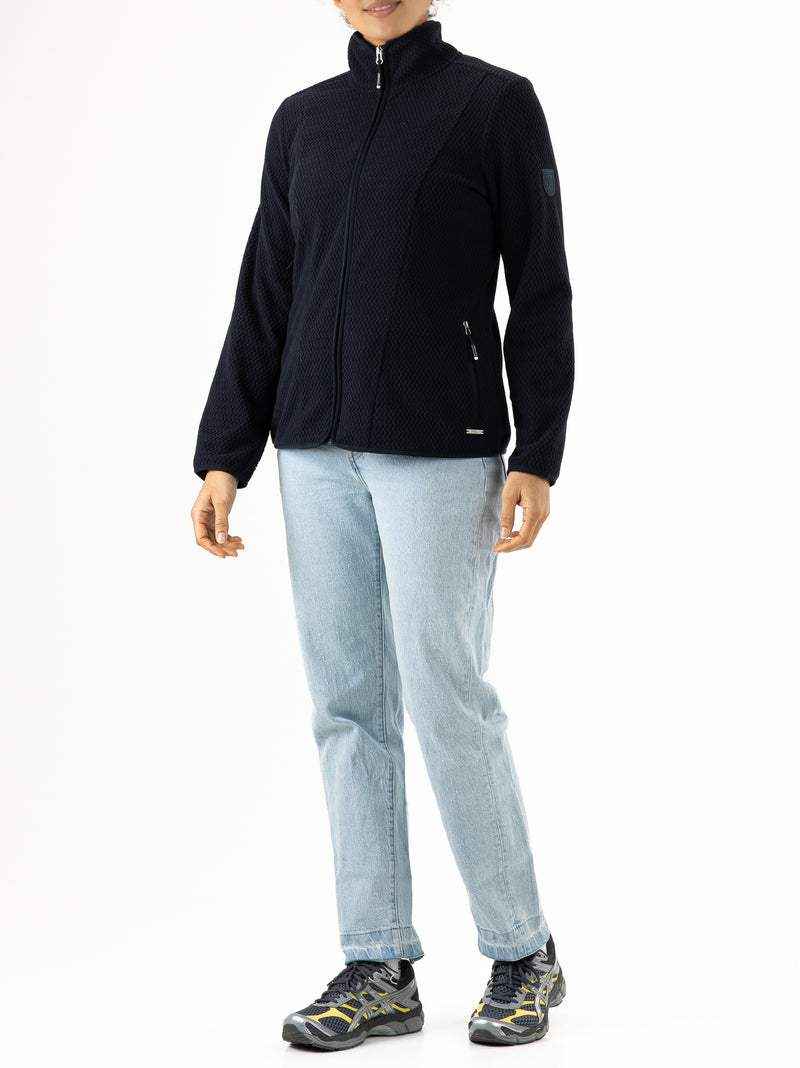 Lotta Jacquard Fleecejacke Damen