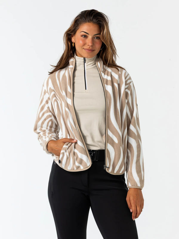 Oxitane | Lady Full Zip Vest Zebra Hay 3