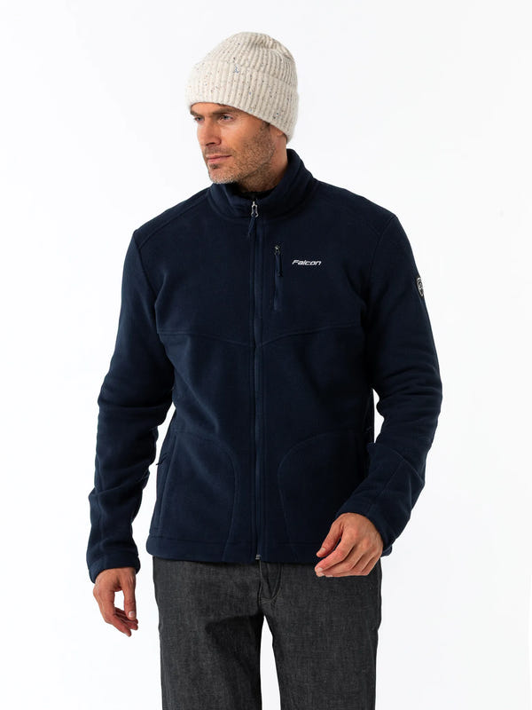 Robby | Herren Fleece-Reißverschlussjacke Abyss Blau 3