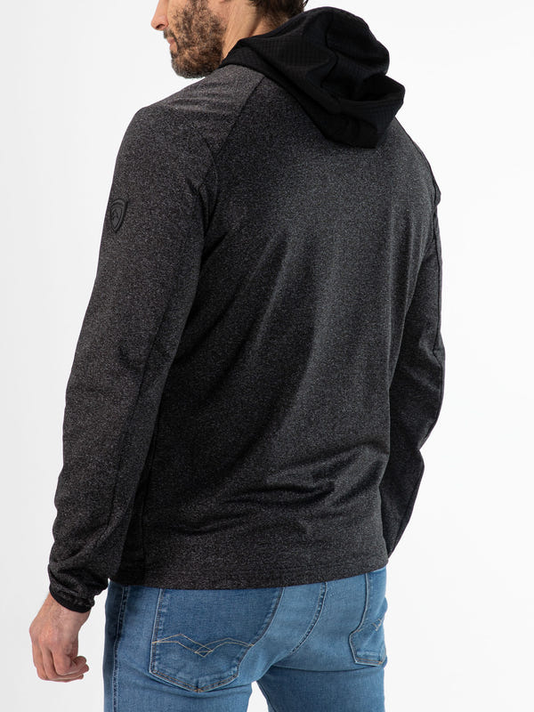 Stedman | Herren Fullzip Top Dark Stone Melange 2