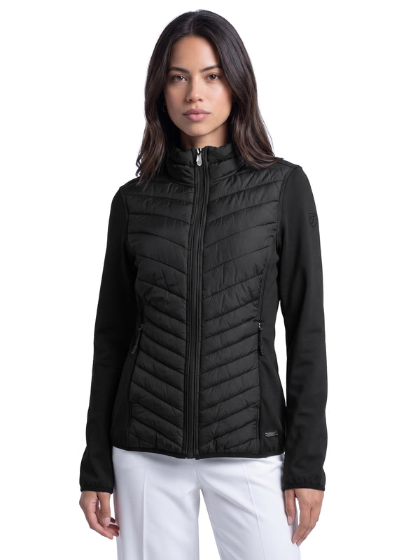 Laura Full Zip Top Dames Powerstretch Black