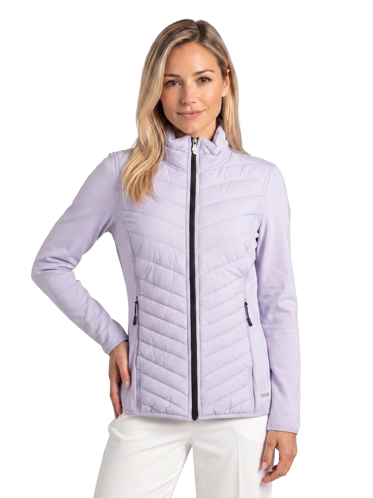 Laura Full Zip Top Dames Powerstretch Cosmic Sky