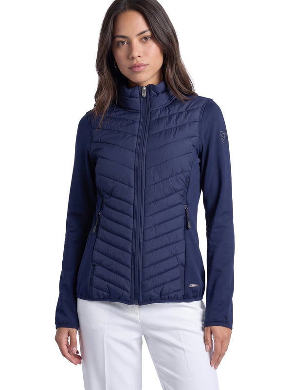 Laura Full Zip Top Dames Powerstretch Ink Blue