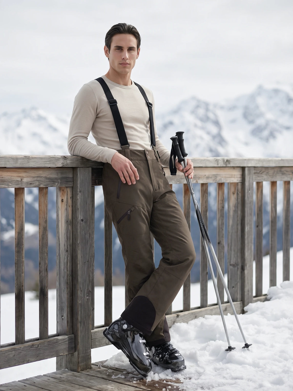 Phoenix One | Heren Skipant Dark Olive