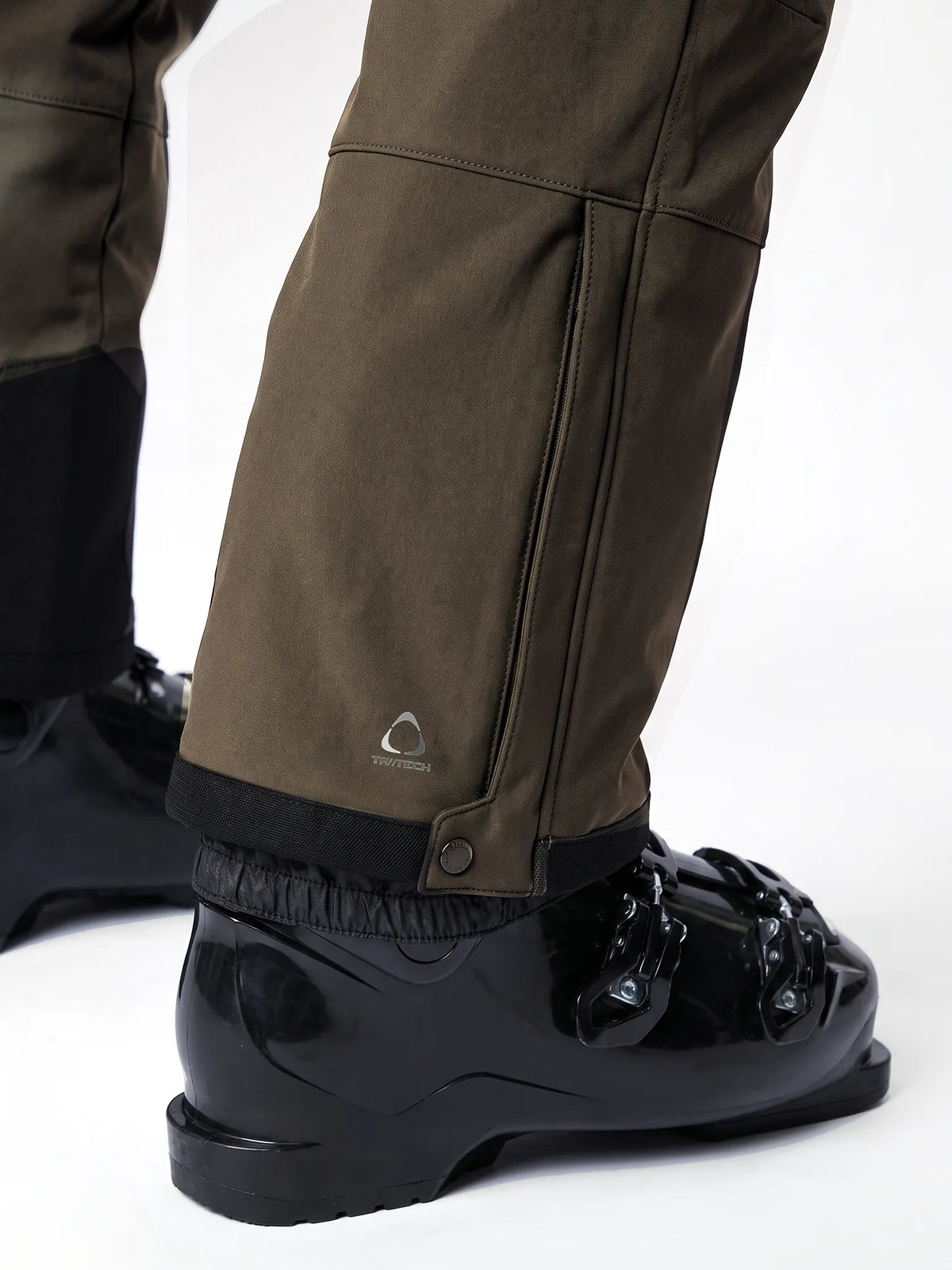 Range | Heren Softshell Ski Pants Dark Olive
