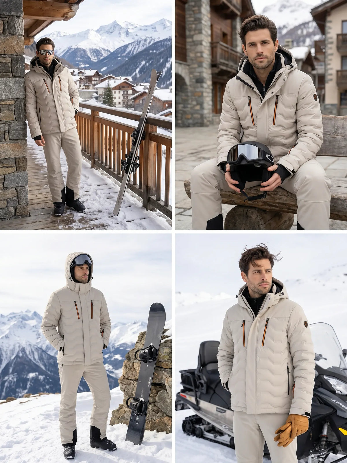 Ranger | Heren Ski Jacket Stone Frost